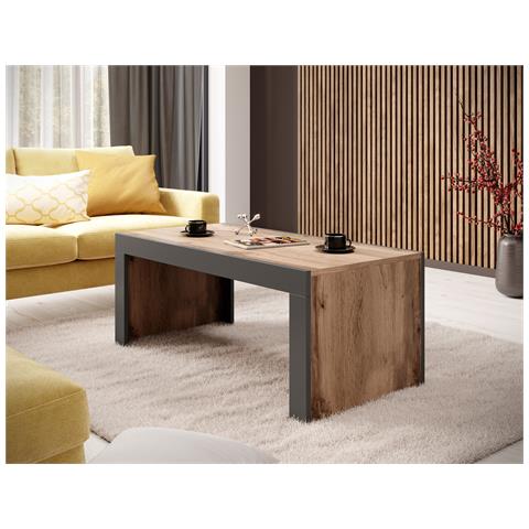 MILA WOT+ANT tavolino da caffè, comodino e consolle da soggiorno Tavolo da caffè Forma rettangolare 2 gamba /gambe - Foto 2