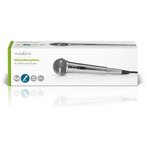 Microfono Cardioide Con Cavo Staccabile E Interruttore, Grigio - Foto 2