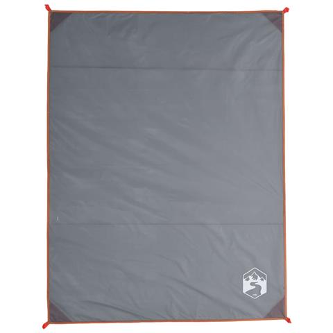 Tovaglia da Picnic con Picchetti Grigio e Arancione 205x155 cm - Foto 1