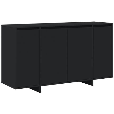 Credenza Nera Nera Legno Ingegnerizzato 135 x 41 x 75 cm - Foto 1