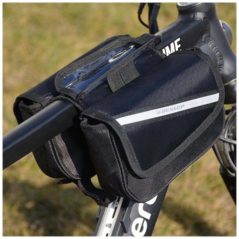 Borsa Da Telaio Bici Con Supporto Smartphone Integrato, Nero - Foto 2