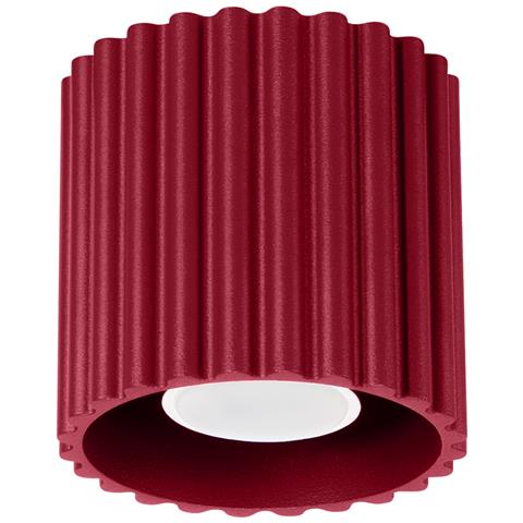 Lampada Da Soffitto Aura 1 Bordeaux Gu10 Sl. 1819 - Minimalist Lampada A Soffitto Borgogna 10x10x10 Cm - Foto 1