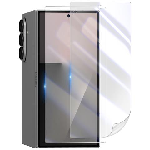 Confezione Da 2 Pellicole Protettive Per Schermo Esterno Galaxy Z Fold 7 Originali Antiriflesso, Trasparente - Foto 1