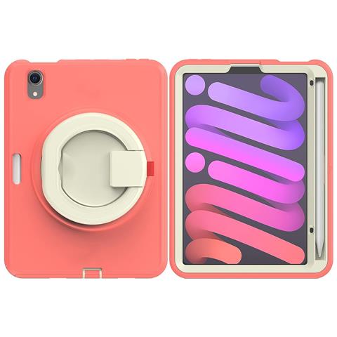 Custodia Per Ipad Mini 6 8.3"" Con Supporto E Tracolla Rosa - Foto 2