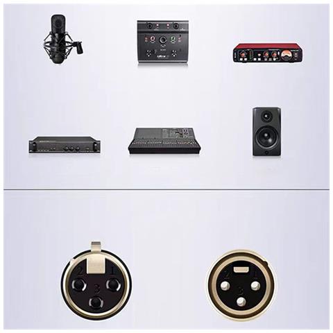 Cavo Di Prolunga Per Microfono Xlr Maschio-femmina - Cavo Audio Bilanciato A 3 Pin 1 M - Foto 5