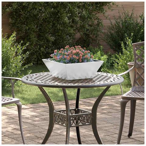 Vaso a Ciotola da Giardino 5 pcs Argento 40 x 40 x 15 cm - Foto 2