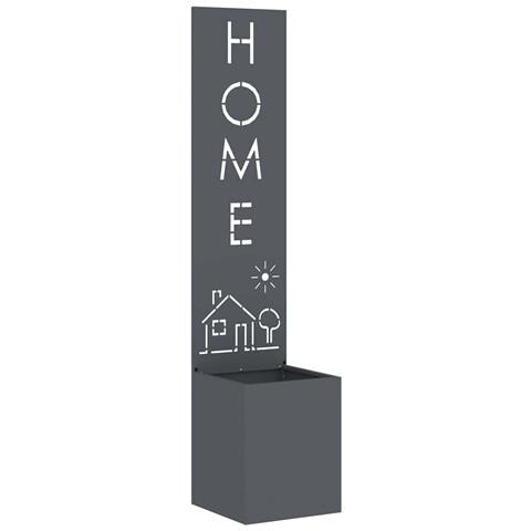 Schermo per privacy in giardino Traforo Antracite 32 x 140 cm - Foto 1