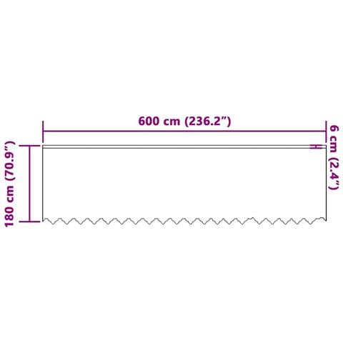 Tende con tende Bianco 600 x 180 cm Poliestere - Foto 8