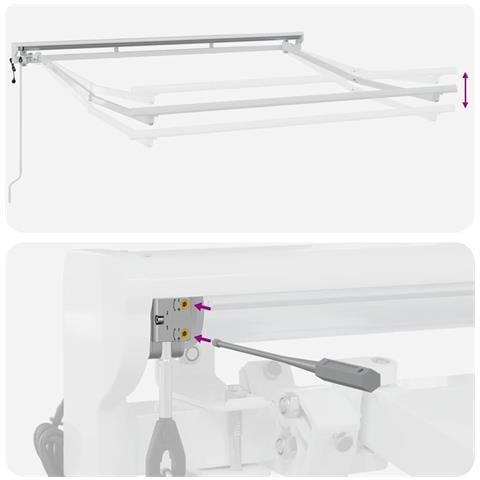 Struttura della tenda Bianco 2.5 x 2 m - Foto 9