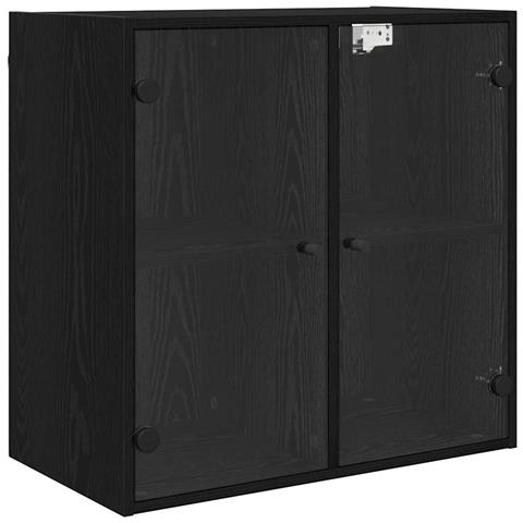 Armadietto a muro Rovere Nero 68 x 37 x 68,5 cm - Foto 1