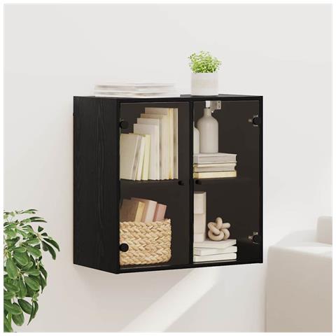 Armadietto a muro Rovere Nero 68 x 37 x 68,5 cm - Foto 2