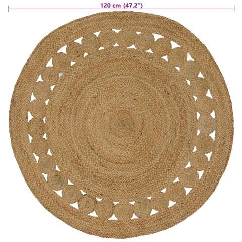 Tappeti per area Naturale Ø 120 cm Juta - Foto 7