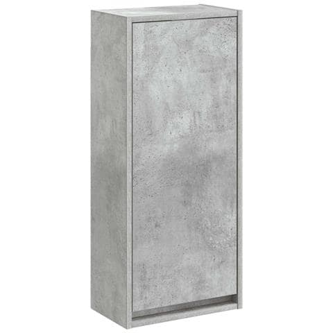 Mobile lavabo da parete Grigio Cemento 35 x 20 x 81 cm - Foto 1