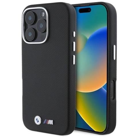 Bmw M Edition Custodia In Metallo Avvolta In Kevlar Per Iphone 16 Pro Max - Nera - Foto 2