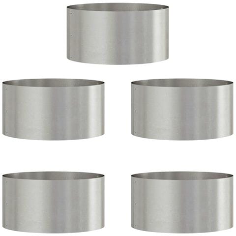 Anello per vaso 5 pz Argento 40 x 40 x 20 cm - Foto 1