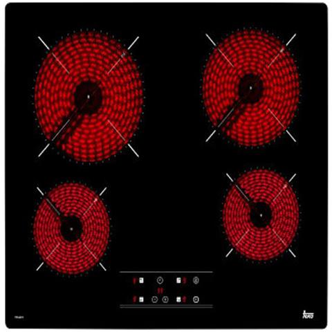 Piano Cottura S0408157 Elettrico 4 Zone Cottura da 60 cm Colore Nero - Foto 1