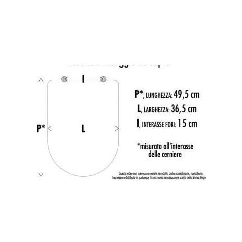 Sedile Resina Termoindurente Per Vaso,   Join Art.04760000 - Bianco A Magazzino Chiusura Normale - Foto 2