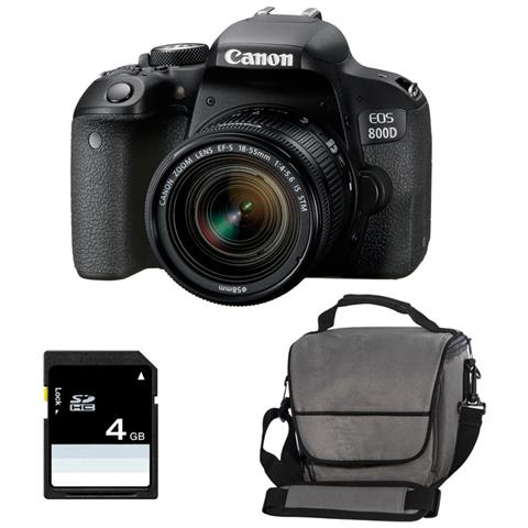 Eos 800D + 18-55 Stm + Borsa + 4Gb Sd - Foto 1