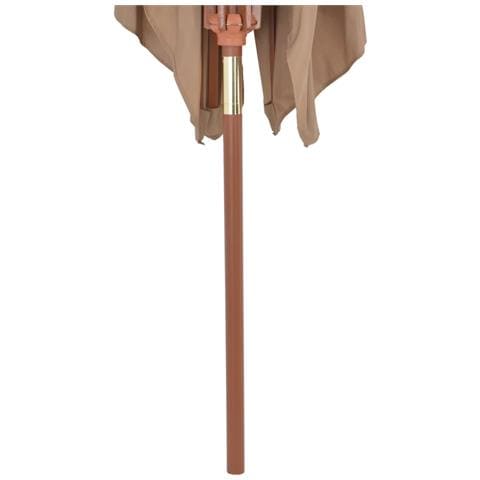 Ombrellone Da Esterni Con Palo In Legno 200x300 Cm Grigio Talpa - Foto 7