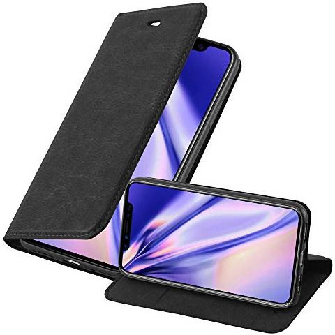 Custodia Compatibile Con Apple Iphone X / Xs In Nero Di Notte - Coperchio Protettiva Con Chiusura Magnetica, Funzione Stand E Tasca Per Le Carte - Foto 1