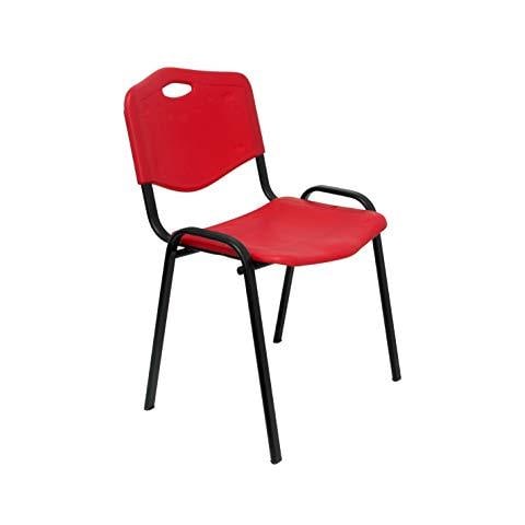 Pack426irj - pack Di 4 sedie Multiuso, Rosso - Foto 1