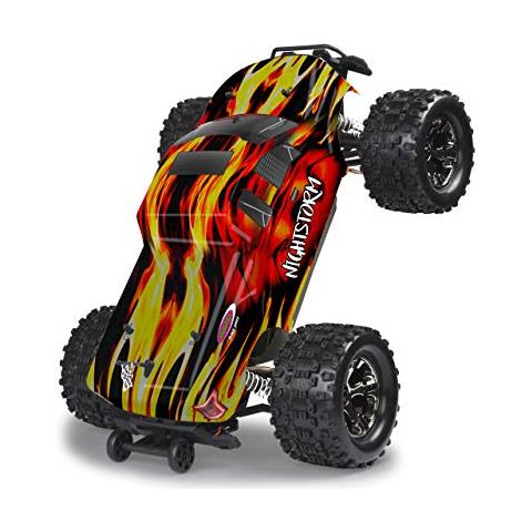 059737 - Nightstorm Monstertruck Bl 4wd 1:10 Lipo 2,4ghz Con Led - Multigiocatore, Brushless, Trazione Integrale, Resistente Agli Schizzi D´acqua, Telaio Rinforzato In Alluminio, Wheelybar - Foto 2