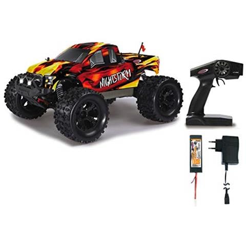 059737 - Nightstorm Monstertruck Bl 4wd 1:10 Lipo 2,4ghz Con Led - Multigiocatore, Brushless, Trazione Integrale, Resistente Agli Schizzi D´acqua, Telaio Rinforzato In Alluminio, Wheelybar - Foto 1