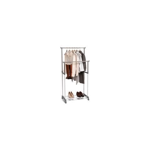 Appendiabiti Doppio Domopak Living, 80x42x98/165 Cm Nero - Foto 3