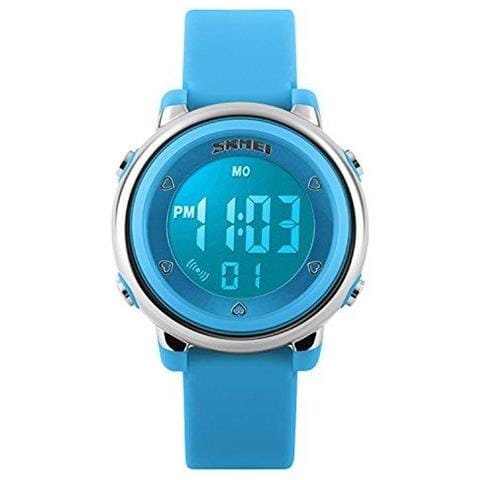 Guarda Sport Bambini Digitale Per Ragazzi Ragazze Orologi Impermeabili Kid Elettrici Esterni Con Cronometro Allarme Di 7 Colori Led Luminescenti Per Bambini Della Giovent - Blu - Foto 1