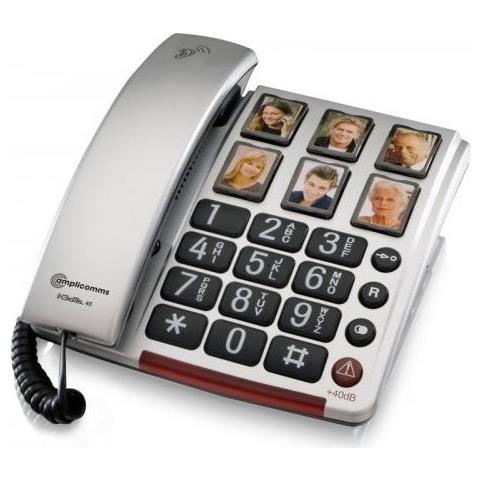 ms Bigtel 40 Plus. Typ: Analoges Telefon, Hrertyp: Kabelgebundenes Mobilteil. Produktfarbe: Silber. Anzahl Enthaltener Handsets: 1 (atl1420722)  - Foto 1