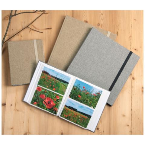 Hama Tessuto album fotografico e portalistino Beige 240 fogli 10 x 15 - Foto 2