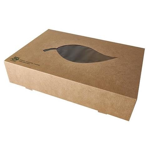 87954 contenitore monouso per conservare il cibo Cartoncino, Acido polilattico (PLA) Marrone - Foto 1