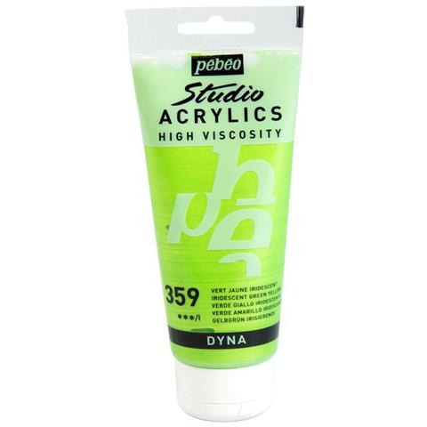 Pittura Acrilica Iridescente - Giallo Verde - 100 Ml - Foto 1