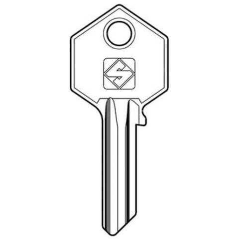 Chiave Piatta Yale Ya7 Silca Ottone Nichelato X 20 Pz - Foto 1