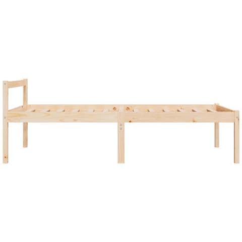 Letto per Anziani 90x190 cm Single in Legno Massello di Pino - Foto 9