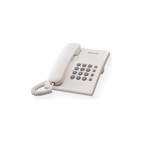 Kx-ts500fxw Corded Phone, White, Wall-mount Option, Last Number Redial, Flash, Volume Control (6 Levels), 3-step Ringer Selector, Tone /pulse (kx-ts500fxw) - Foto 1