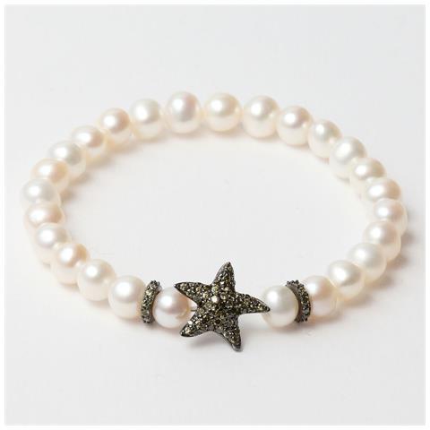 Bracciale Donna Lancaster Jla-br-star-3-wh Bianco Verde Argento Puro 16 Mm - Foto 1
