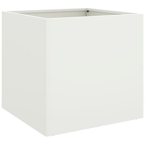 Fioriera Bianca 49x47x46 cm in Acciaio - Foto 1