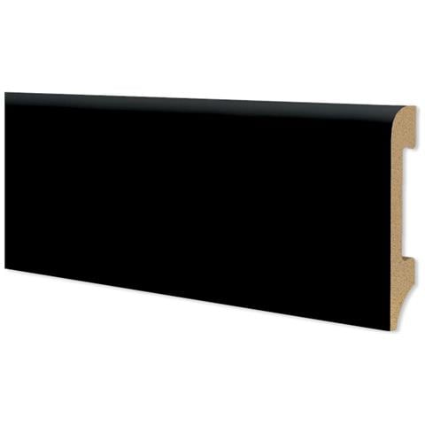 108ml Di Battiscopa Bc Spazzolato In Polimeri Equalwood Hi-tec 75x14mm Nero, Bianco, Alluminio Ecc. - Nero - Foto 1