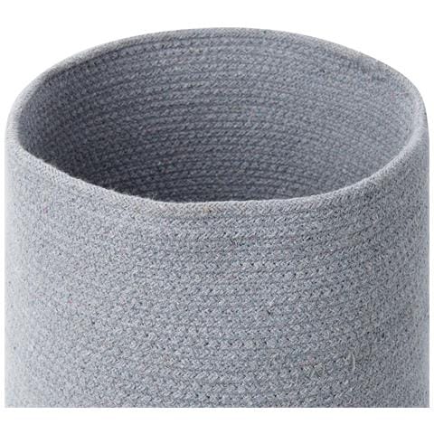 Set Di 3 Cestini Basima Cotone Grigio - Foto 2
