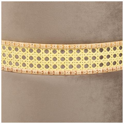 Set Di 2 Pouf Contenitore Medford Velluto Tortora - Foto 2