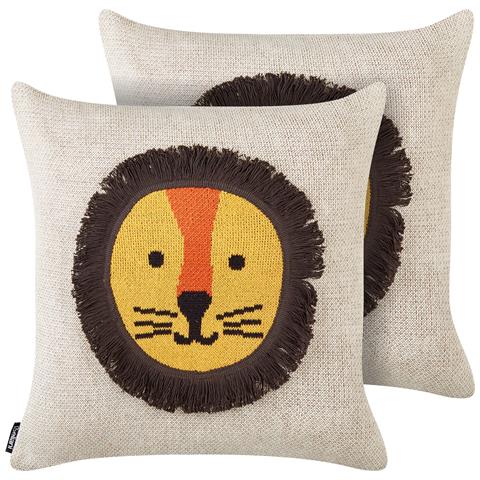 Set Di 2 Cuscini Sarangar Cotone 45 X 45 Cm Beige - Foto 2
