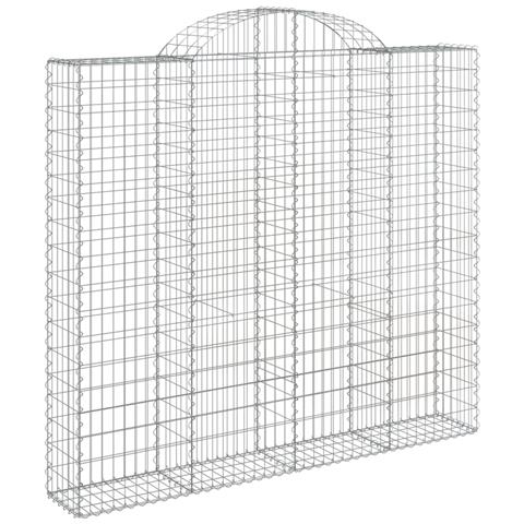 Cesto Gabbione Ad Arco 200x30x180/200 Cm Ferro Zincato - Foto 2