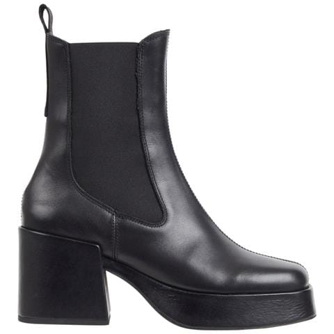 Chelsea Chunky Boot Stivaletti Pelle Scarpe Donna Nero Eu 37, En0en02340 Bds - Foto 1