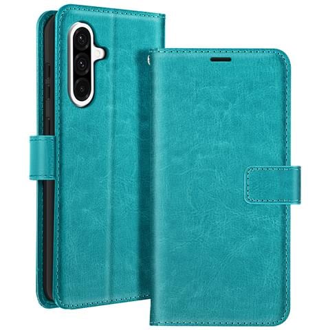 Custodia A Portafoglio Con Laccetto Per Samsung Galaxy A36, Turchese - Foto 1