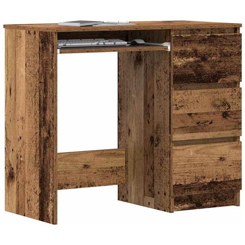 Scrivania Legno Antico 90x45x76 Cm In Legno Multistrato - Foto 1