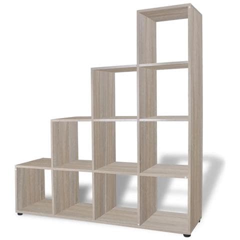 Libreria Scalare / Scaffale Espositore 142 Cm Rovere - Foto 1
