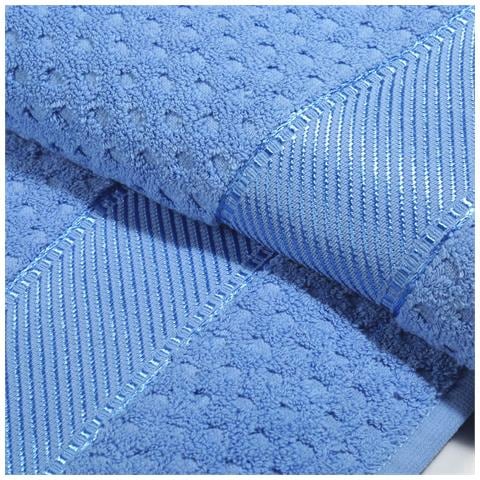 Telo Bagno Spugnissima Sirena In Cotone Colore Turchese Misura Standard - Foto 3