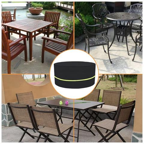 Copertura Rotonda Per Mobili Da Esterno - 180x120x71cm - Impermeabile, Antipolvere E Resistente Ai Raggi Uv C - Foto 5