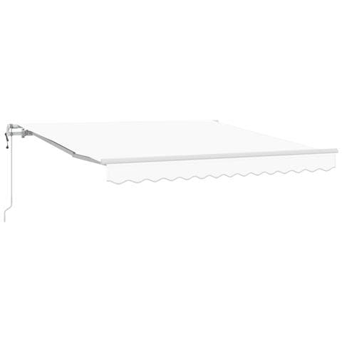 Tenda Retrattile Automatica  Bianca 350x250 cm, Tessuto di ricambio  per struttura 3.5x2.5 m Bianca - Foto 1